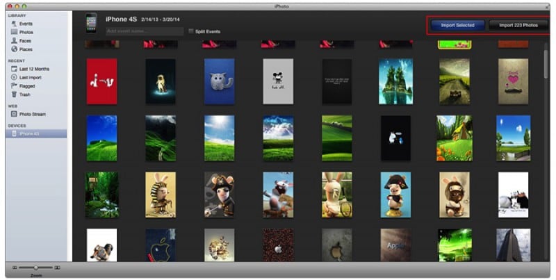 import iphone photos to mac with iphoto