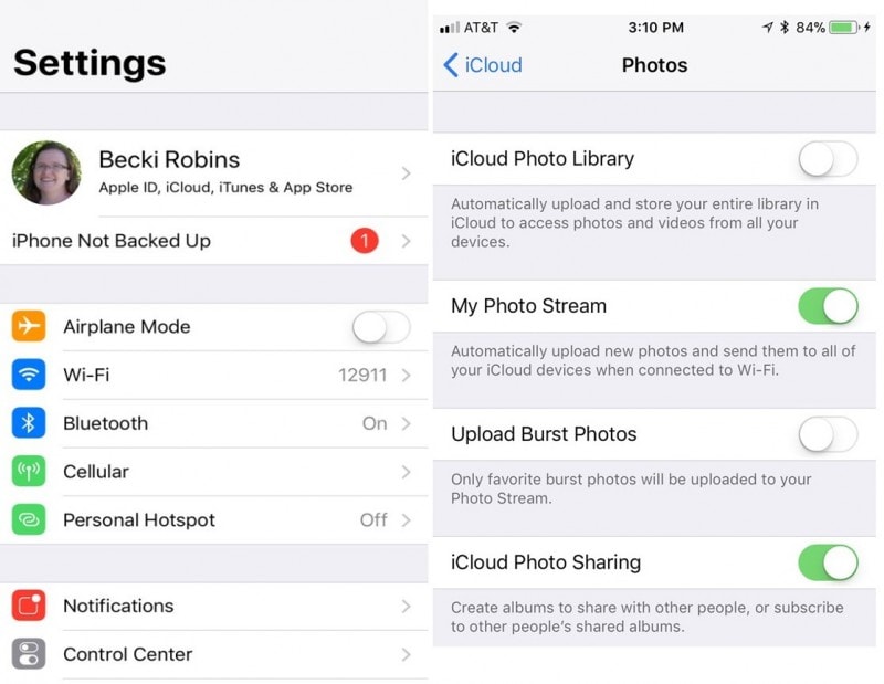 sincronizar fotos de iphone con icloud photo stream