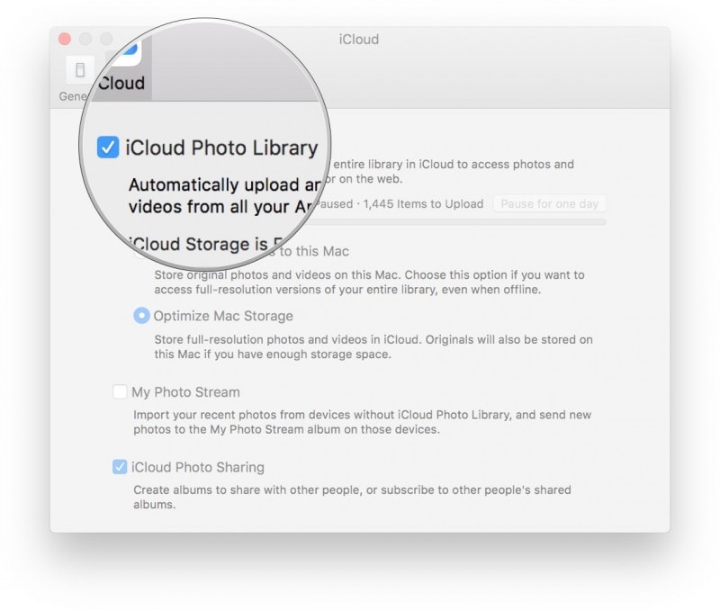 faça download das fotos do iphone para o mac através da biblioteca de fotos do icloud