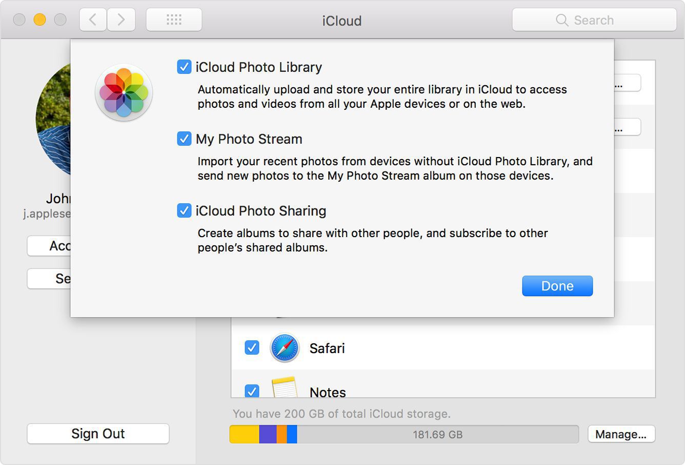 icloud to import pictures