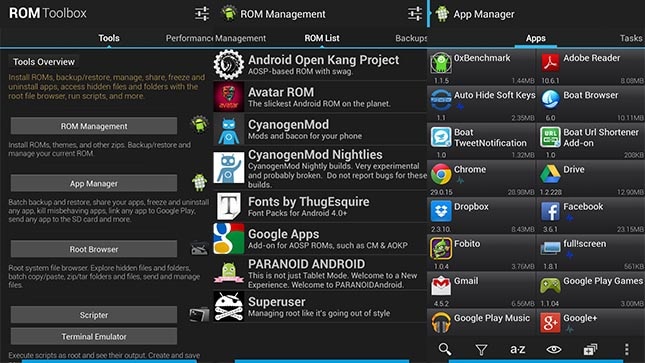 Top Android Root App: ROM Toolbox Pro