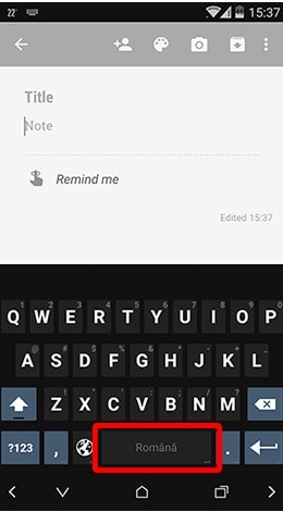Android-Tastatur ändern