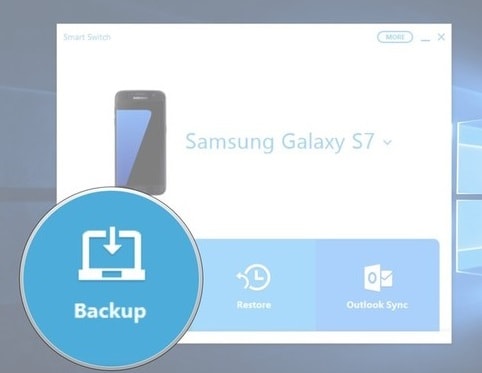 Backup do Galaxy S9/S20 para o PC com o Smart Switch