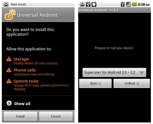 O melhor aplicativo para fazer root no Samsung Note 8-Universal Androot