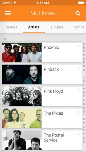 download music on iphone from google music