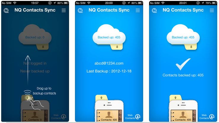iphone contacts transfer app - nq contacts sync
