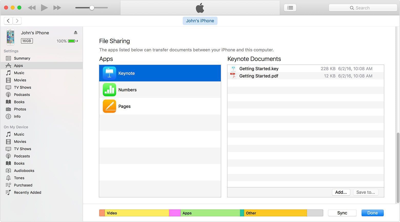 itunes file sharing-idevice-apps