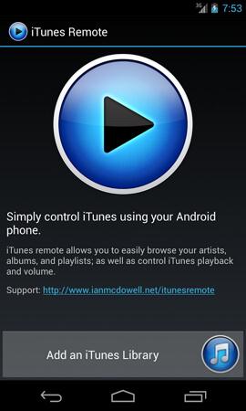 التحكم عن فى بُعد فى itunes لنظام android