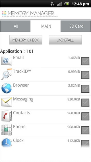 memory manager android app android