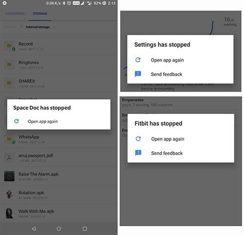 android oreo update - app crashing