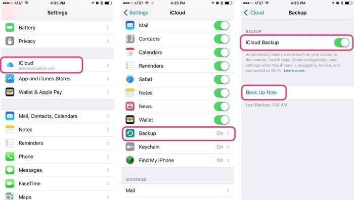 transfer contacts from iphone to iphone using icloud backup