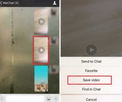 WeChat-Video downloaden über Moments