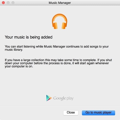 transfer music from iphone to android-import songs to Google Music Manager
