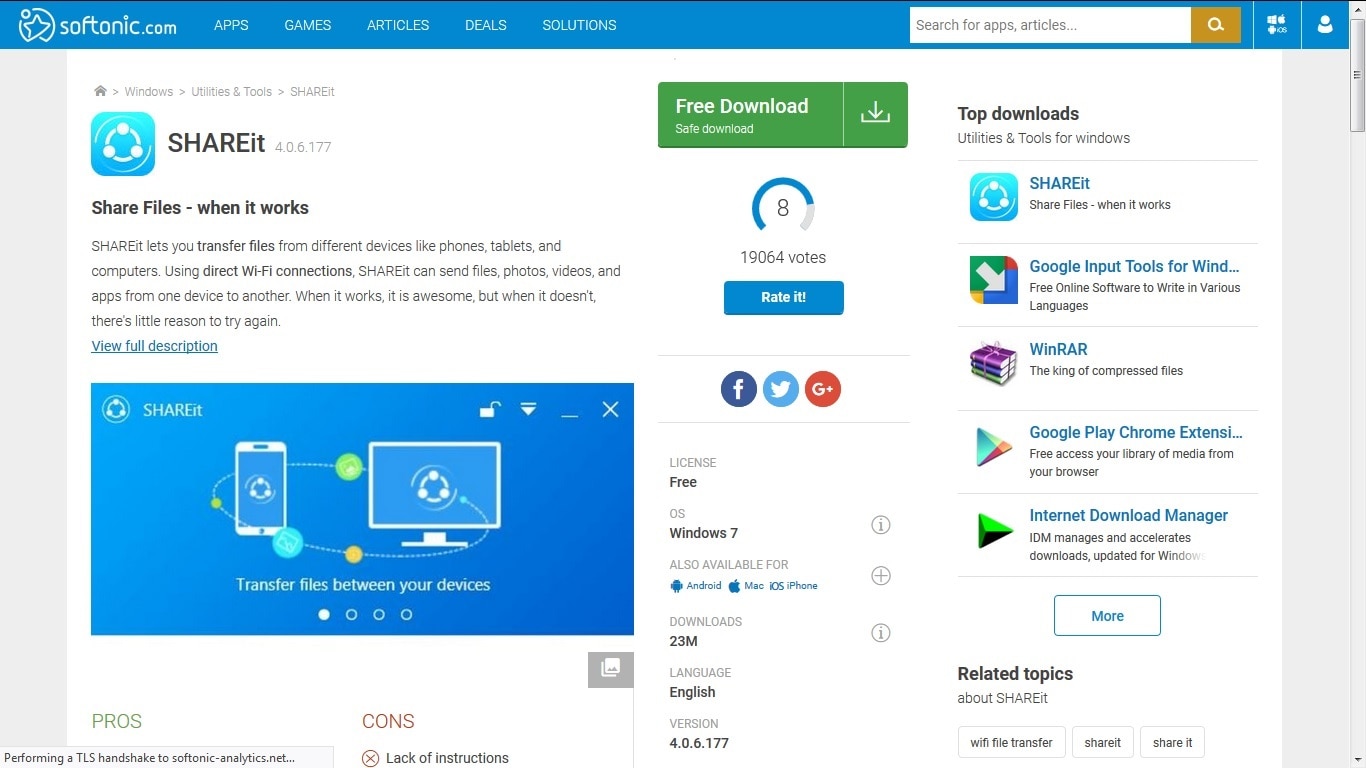 how to use shareit from android to iphone