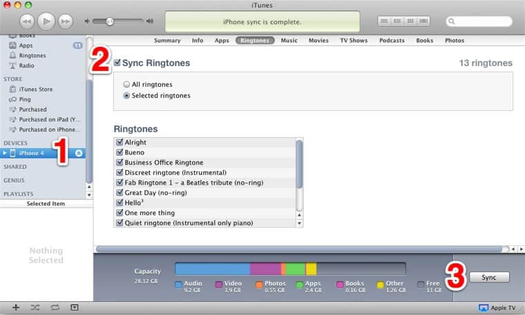 add ringtones to iPhone XS (Max) - sync ringtones to iPhone XS (Max)