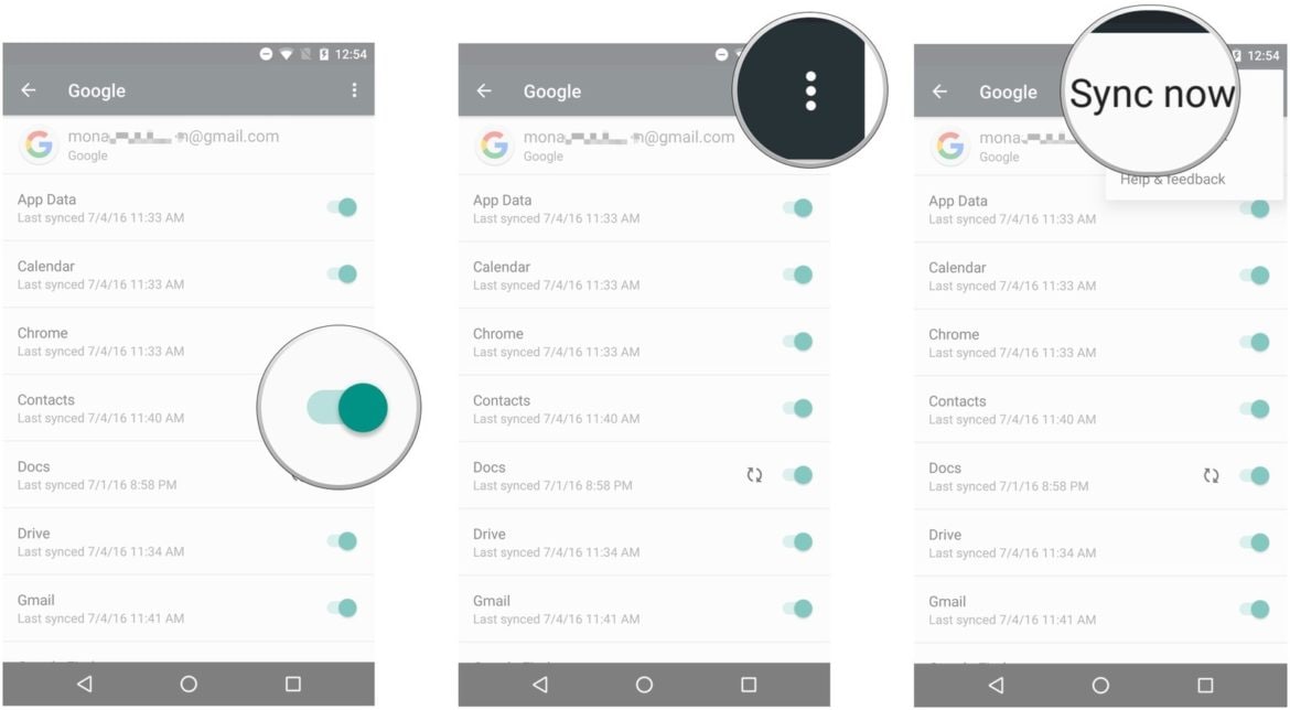 Importieren Sie Kontakte von Google Mail nach Android - Importieren Sie Kontakte von Google nach Android