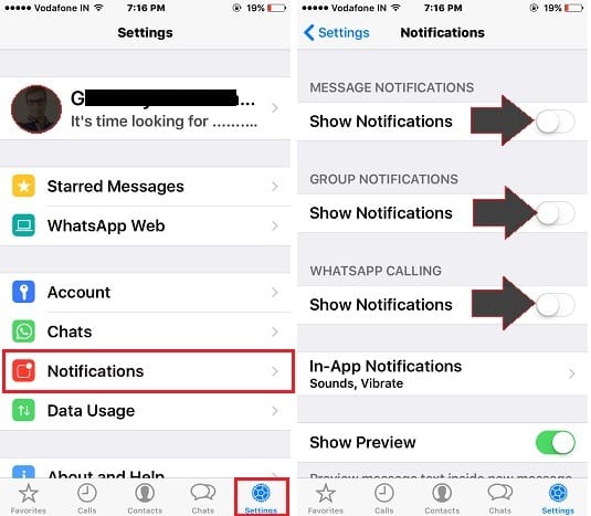 iosÂ 12Â whatsappÂ problems and solutions-Check the notification option