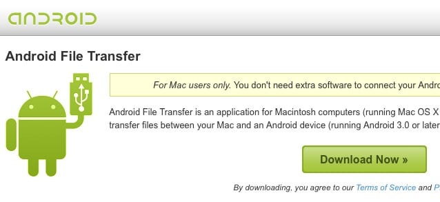 samsung software trasferimento file -Android File Transfer