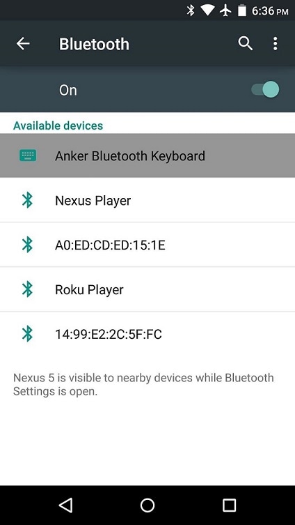 transfer files from android to pc-bluetooth on android