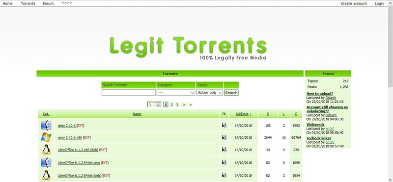 reliable torrent sites - Legit Torrents