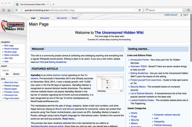  moteur de recherche du dark web avec tor - hidden wiki 