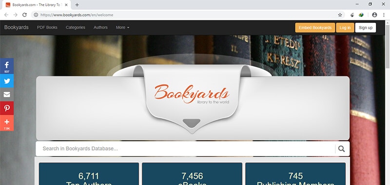 Beste Torrent-Site für Bücher - Bookyards