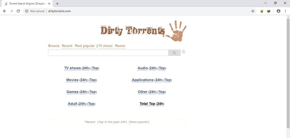 music torrenting sites - dirty torrent