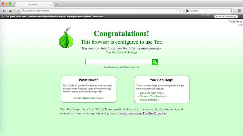Zugang zu Onion-Sites mit Tor