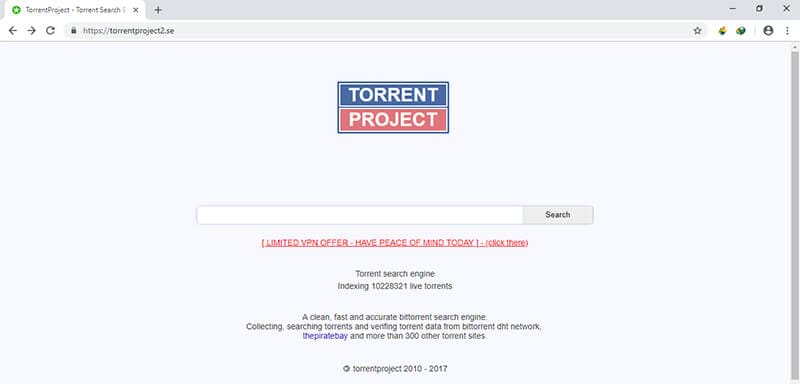bittorrent search engine - torrent project