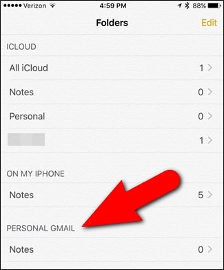 iphone-Notizen mit Google Mail synchronisieren