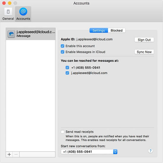 activa mensajes de icloud en mac