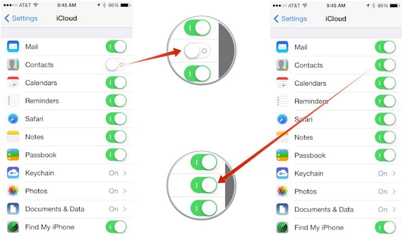 recupere contatos do icloud