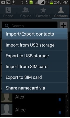import icloud contacts to android