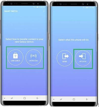 move from redmi to samsung S10/S20 using samsung smart switch 