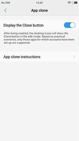 dual whatsapp: attivare app clone