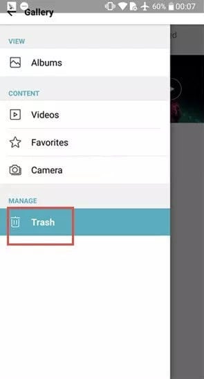 amazon photos trash folder app