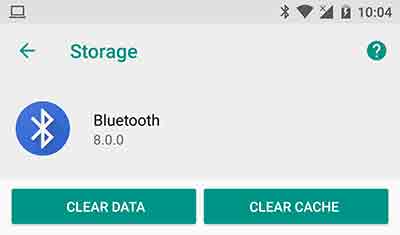 Android bluetooth-problemen - duidelijke cache
