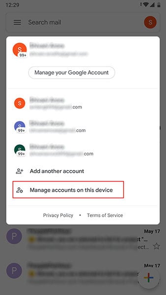 Gmail stürzt unter Android ab - Gmail öffnen