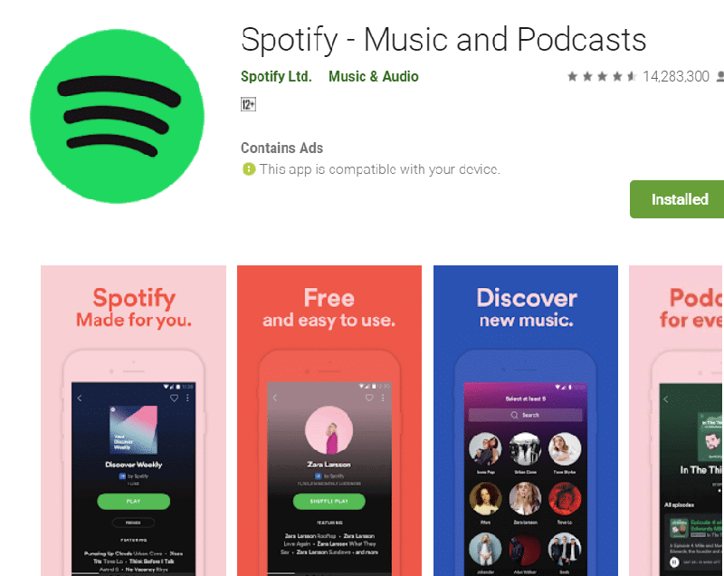 spotify stopping - reinstall app