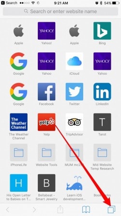 delete frequently visited from device