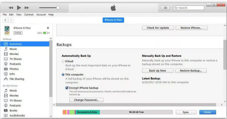 reset iphone 8 with itunes