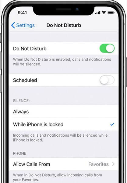do not disturb iphone update