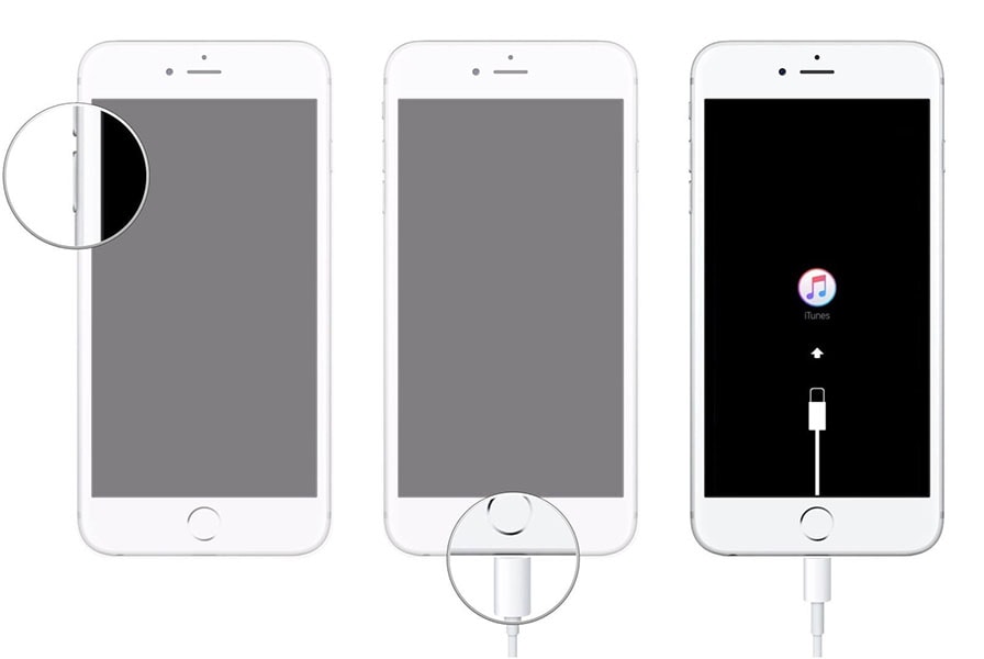 réinitialiser l'iPhone 7 en mode récupération 