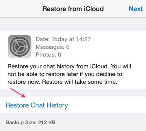 restore line data to iphone 11