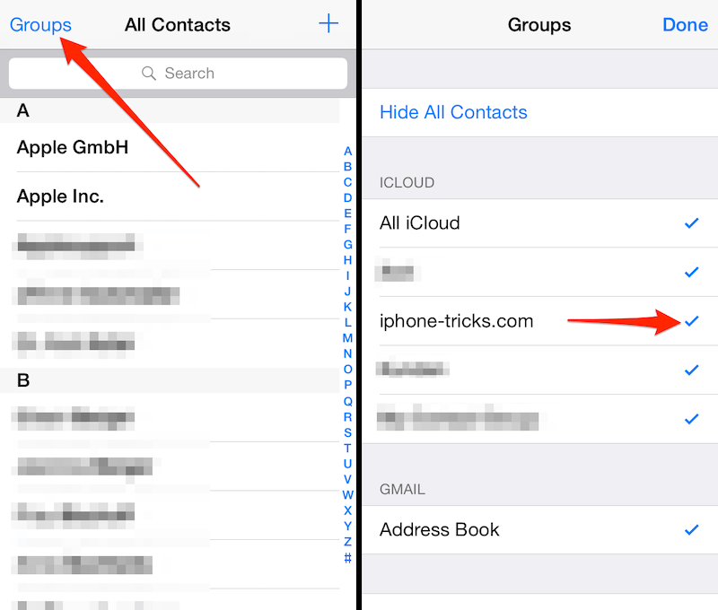 How to recover gmail contacts on iphone