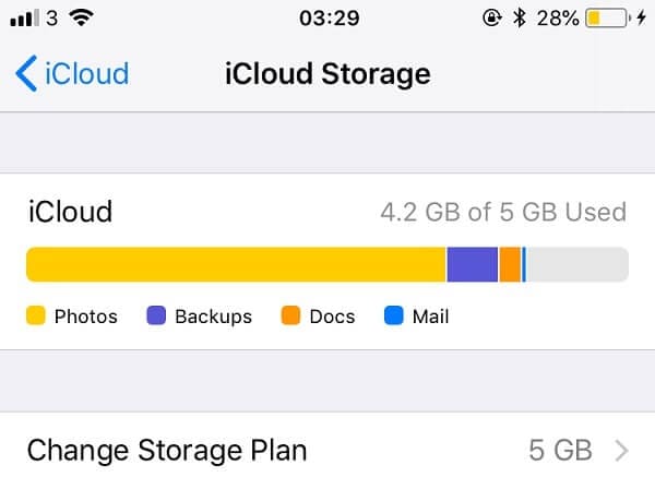 icloud storage