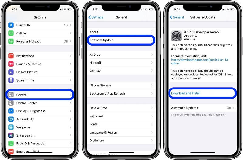 ver la última versión estable de iOS