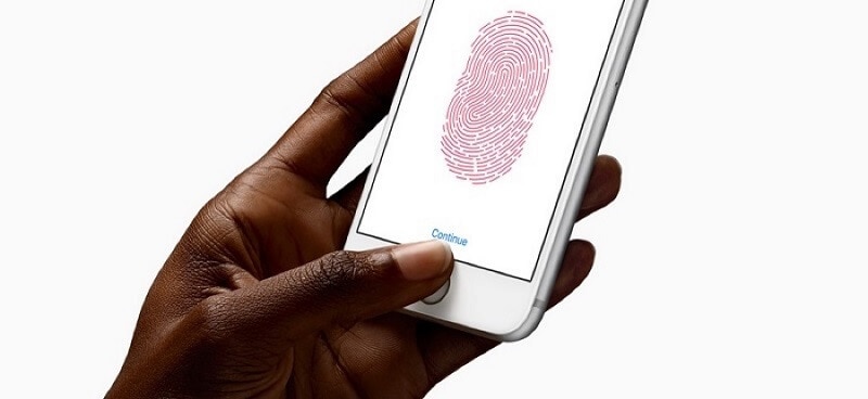 Gesto do Touch id 