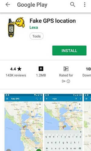  app falsa Posizione GPS