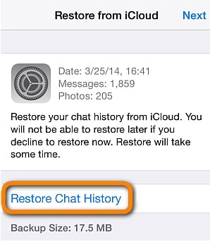  transférer whatsapp d'icloud vers android grâce à drfone 